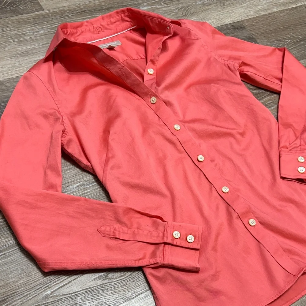 Banana Republic Coral Button-Down Shirt - Picture 3 of 4